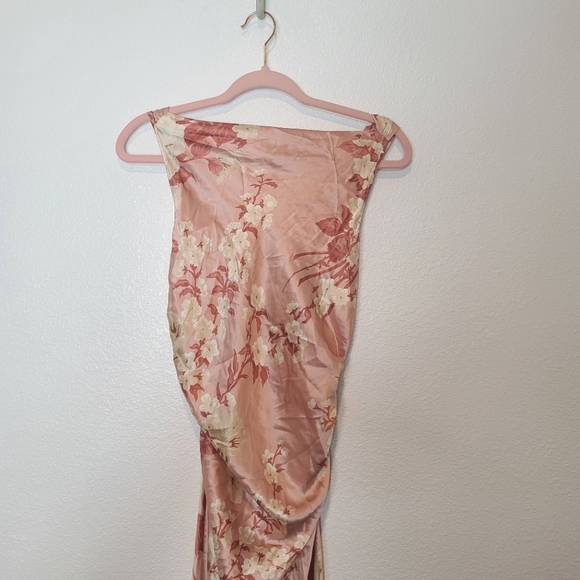 NWT Reformation Casette Silk Dress in Bellini Size 10 - Picture 7 of 11